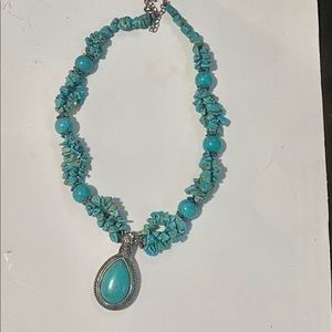 Turquoises stone necklace mark hdny